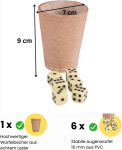 Gico 5902 kvaliteetne t&auml;ringutops (p&auml;risnahk) standardne 9 cm 6 kuubikuga