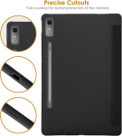 Lenovo Tab P12 12,7" &uuml;mbris aluse ja automaatse une-/&auml;ratusfunktsiooniga, must