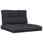 euroaluse istmepadjad, 2 tk, must ruudumuster, kangas CFE8036551