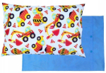 Padjap&uuml;&uuml;r 60 x 40 cm Ekskavaatorid ja betoonisegistid Autod &ndash; 100% puuvill