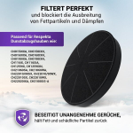 &Otilde;hupuhasti filter Vioks.pro 2 s&uuml;sinikfiltri komplekt, aktiivs&ouml;efilter 175 mm l&auml;bim&otilde;&otilde;duga, asendus Respekta Miz 0031 Miz0031 Pkm C04 Cf100 &otilde;hupuhastile