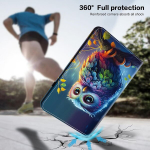 Yichzhe &uuml;mbris samsung galaxy tab a9+/ a9 plus 11 tolli 2023 jaoks, pu nahast p&otilde;rutuskindel kaitse&uuml;mbris reguleeritava aluse ja kaardipesaga, pliiatsi hoidik sm-x210/x215/x216 sinine &ouml;&ouml;kull