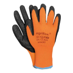 Ogrifox Ox-winort_10 kaitsekindad, pol&uuml;esterist t&ouml;&ouml;kinnad, oranž/must, 10 suurust, 120 paari