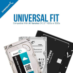 Sabrent 2.5 tolli kuni 3.5 tolli hdd ssd kinnitusraam, k&otilde;vaketta kinnituskomplekti adapter (bk-hddh)