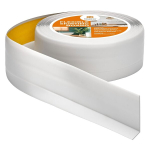 Quest pehme isekleepuv p&otilde;randaliist - 50mm x 20mm - paindlik pvc p&otilde;randaliistu &auml;&auml;risriba, kaitse riba k&ouml;&ouml;ki, vannituppa, seinale, p&otilde;randale - dekoratiivne, uv-kindel - 5 meetrit, tuhahall