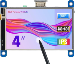 Monitor Waveshare Raspberry Pi 4-tolline takistuslik puuteekraan Ips Lcd (type H) Hdmi-liides, m&otilde;eldud k&otilde;ikidele Raspberry Pi versioonidele, 480 x 800 riistvaraline eraldusv&otilde;ime
