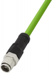 Logilink Cqm095s - M12 Cat6a t&ouml;&ouml;stuslik patch-kaabel, Pur, M12 X-coded kuni Rj45, 10 m
