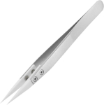 Cablepelado jootekolvi pintsetid keraamilise otsaga, 0,5 mm tsirkooniumi ots, keraamiline ots, mittemagnetilised, kuumakindlad kuni 1000 &deg;c, roostevabast terasest pintsetid, sirge ots