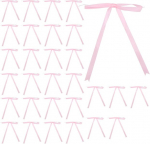 30 tk keeratavate lipsudega komplekt, roosad paelad, roosad valmis lipsud kingituste pakkimiseks, lipsugirland kottidele, j&otilde;ulupuu kaunistused, v&auml;rvilisest paelast paelad