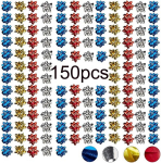 V&auml;rviliste kingituse vibude komplekt, 150 isekleepuvat kingituse vibu, v&auml;rvilised dekoratiivsed vibud, j&otilde;uluvibud, j&otilde;uluvibud kingituste pakkimiseks