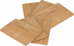 Bambusest l&otilde;ikelauad 22 x 14 cm - 6 tk komplekt - puidust k&ouml;&ouml;gilaud - l&otilde;ikamis-serveerimislaud, naturaalne
