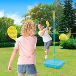 Swingball unisex - t&auml;iskasvanutele, three in one multiplay komplekt, first football tailball, sinine ja kollane, &uuml;ks suurus