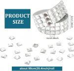 Mayjoydiy pakendis 540 tk 10 mm valged teemantlaastud isekleepuvad disko palli plaadid teemantlint teemantkleebised vaaside kaunistamiseks kodukaunistuse k&auml;sit&ouml;&ouml; jaoks (2 rulli)