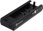 V&auml;lise k&otilde;vaketta adapter Silverstone Technology Ts16 v&auml;line 10 gb/s superspeed usb c 3.2 gen 2 kuni nvme sata m.2 ssd dokkimisjaam, t&ouml;&ouml;riistu pole vaja, sst-ts16 must