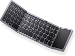 Omoton bluetooth kokkupandav klaviatuur, juhtmevaba laetav kokkupandav klaviatuur puuteplaadiga, 3 bluetooth kanalit, kaasaskantav mini klaviatuur ios, android, windows, qwertz jaoks