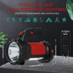 Geeric led k&auml;sipealamp, 6000 luumenit led k&auml;sipealamp, 6 režiimiga hele k&auml;eshoitav taskulamp, veekindel otsingulamp telkimiseks, v&auml;litingimustes h&auml;daolukordadeks