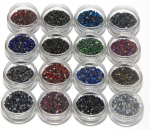 26000 Hotfix rhinestones, 2 mm ss6 aaa kvaliteet, triigitavad, 13 v&auml;rvi sorteerimiskarbiga, s&auml;delevad kivid, rhinestones, klaas, rhinestone helmed, isekleepuvad, kuumliim