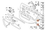 BMW E60 E61 Plaque Trim Embleem Creambeige Genuine 51419112208