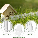 2 miniatuurse puidust aia komplekt, mini dekoratiivne aiaaed, 90 x 5 cm, miniatuurne aiaaed, puidust aed, miniatuurne aed, aiakaunistus, miniatuursele aiale, nukumajale, terraariumile, isetegemiseks