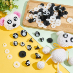 Pandahall suured turvasilmad, 40 komplekti heegeldatud silmad, amigurumi silmad, t&auml;idetud loomade silmad, kawaii silmad, k&auml;sit&ouml;&ouml; silmad seibidega nukkudele, kaisukarudele, heegeldatud pehmetele m&auml;nguasjadele, 18/20/23.5/30 mm