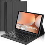 Occtingkind, klaviatuur samsung galaxy tab s10 ultra 2024 jaoks, galaxy tab s9 ultra 14.6 tolli, tahvelarvuti samsung tab s10/s9 ultra &uuml;mbris eemaldatava itaalia klaviatuuriga, usb c, must