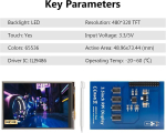 Monitor Apklvsr 3,5-tolline Tft Lcd puuteekraaniga Spi-ekraan 480 x 320 koos puutepliiatsiga Rpi 5 4b, 3b+, 3b, 2b+, B jaoks