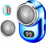 Mini pardel, kaasaskantav elektriline mini pardel, mini pardel meestele, mini raseerimine, reisipardel meestele, lihtne puhastada, pikk aku kasutusiga, toiteindikaatoriga koju, kontorisse (sinine)