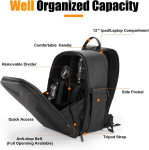 Cwatcun kaamerakott, kaamera seljakott, veekindel fotokott, professionaalne Pu-kaamerakott peeglita Dslr/slr-kaameratele, &uuml;hildub Sony Canon Nikoni kaameratega, must, 2.0