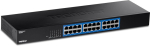Trendnet Teg-s25 24 pordiga gigabitine l&uuml;liti, 24 x gigabitist Rj-45 porti, 48 Gbps l&uuml;litusv&otilde;imsus, ventilaatorita disain, metallkorpus, sisemine toiteplokk