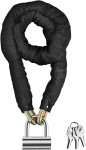 Eypins mootorratta lukk jalgratta lukk 120 cm l&auml;bim&otilde;&otilde;t 10 mm ketilukk mootorratta ketilukk jalgratta t&otilde;ukeratta lukk ketikapp 15 mm u-lukuga koos v&otilde;tmega, umbes 2,8 kg