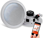 Pyle paar 6,5-tolline bluetooth s&uuml;vistatav seina/lakke paigaldatav 2-suunaline universaalne koduk&otilde;laris&uuml;steem vedruga kiir&uuml;henduste, pol&uuml;prop&uuml;leenkoonuse, pol&uuml;meertviitri, stereoheli, 200 W (pdicbt652rd)