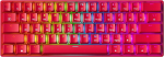 Gk61 s hot-swap mehaaniline m&auml;nguriklaviatuur - 61 klahviga mitmev&auml;rviline rgb led taustavalgustus pc/mac m&auml;ngijatele (gateron Mechanical Silent Brown, Red)