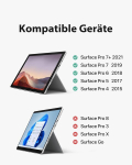 Inateck Surface Pro klaviatuur, &uuml;hildub Surface Pro 7/7+/6/5/4, kb02026