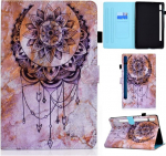 Casafuny &uuml;mbris samsung galaxy tab s8 2022/s7 2020 11-tollisele tahvelarvutile koos s pen hoidikuga, pu nahast tahvelarvuti kaitse&uuml;mbris automaatse une/&auml;rkveloleku funktsiooniga samsung galaxy tab s8 / galaxy tab s7 jaoks, dream catcher