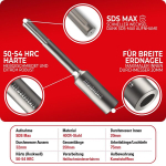 Schwabenbach&reg; sds max maanaelaste l&ouml;&ouml;mise otsik - vastupidav t&ouml;&ouml;riist s&uuml;gavale sisestamiseks, 250 x l&auml;bim&otilde;&otilde;t 32 mm, sisel&auml;bim&otilde;&otilde;t 20 mm, sobib suurep&auml;raselt maanaeltele ja kindlatele maapealsetele ankrutele