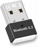 Bluetooth adapter pc-le 5.3, usb bluetooth adapteri dongle, usb edr bluetooth juhtmevaba saatja vastuv&otilde;tja lauaarvutile, s&uuml;learvutile, pc-le, peakomplektile, klaviatuurile, hiirele, bluetooth stereole, windowsiga