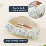 Chromacraft elees 2-osaline lillemustriga pinal, armas pinal, kosmeetikakott reisimiseks, kaasaskantav hoiukott, valge sinine, &uuml;hiku suurus, modernne