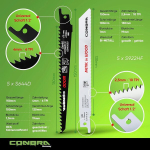 Conbra&reg; Saelehed tigersaagidele puidule