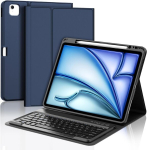 Jademall Klaviatuur Ipad Pro 13 M4 - Juhtmevaba klaviatuur Ipad Pro 13 M4 2024 jaoks, kaitse&uuml;mbris pliiatsi hoidjaga, Qwertz saksa