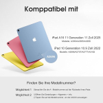 Vobafe &uuml;mbris klaviatuuriga Ipad 11 10. p&otilde;lvkonnale (2025/2022, 10,9/11 tolli), magnetiline eemaldatav bluetooth klaviatuur uuendatud klahvikattega, Ipad A16 klaviatuur pliiatsi hoidjaga, ts&uuml;aansinine