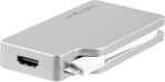 Startech.com alumiiniumist reisi a/v adapter 4-in-1 usb-c kuni vga, dvi, hdmi v&otilde;i mdp - usb type-c adapter - 4k