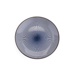 4 taldrikut&auml;ie NAVIA, tumesinine, pruuni &auml;&auml;rega | 19 cm | 927328