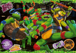 Ravensburger 12004010 1 ninja kilpkonnade pusle, 60 t&uuml;kki, hiiglaslik 2d, mitmev&auml;rviline