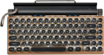 Yunseity retro kirjutusmasina klaviatuur, 83 klahviga punk-stiilis &uuml;mmargused klahvid, mehaaniline m&auml;nguriklaviatuur bluetooth Qwerty klaviatuur pc tahvelarvutile ios android telefonidele