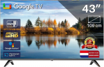 Teeview tv43qug-eu 43-tolline google smart 4k uhd teler, wlan, bluetooth, 3x hdmi, triple tuner, h&auml;&auml;ljuhtimine, integreeritud voogedastusrakendused