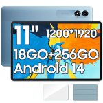 Tahvelarvuti Blackview Tab 9 WiFi 10.95" Android 14 18 GB + 256 GB - SD 1 TB 8200 mAh Widevine L1 WPS - Sinine