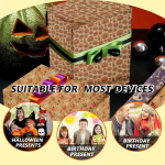 Eulapgoe 10 leheline Halloweeni pakkepaberi komplekt, pruun j&otilde;upaberist pakkepaber, vintage kingituste pakkimine, sobib suurep&auml;raselt Halloweeniks, surnute p&auml;evaks