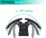 Oktaplex lighting Cali Dos Led v&auml;lisvalgusti 40 W | 2 peaga v&auml;lisvalgusti seinale Ip65 3000 K soe valge | prožektor antratsiit