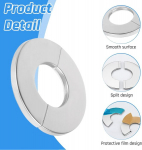 8 tk k&uuml;tte toru rosetid 24 mm / 28 mm kraani rosetid radiaatori torudele, katte rosetid k&uuml;tte torudele, torukatted, toru muhvid, radiaator, roostevaba teras