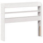 riiulitega voodipeats, valge, 90 cm, m&auml;nnipuit CFE7994685